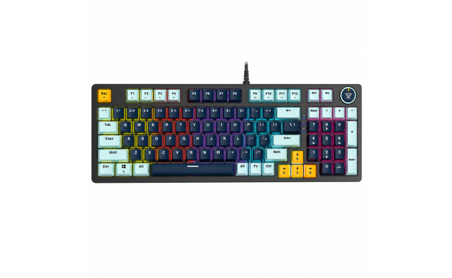 Fantech ATOM96 MK890V2 MIZU Wired Mechanical Keyboard SkyBlue / Navy – Rosie Switch